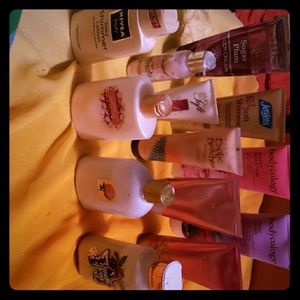 13 bottles of various lotion